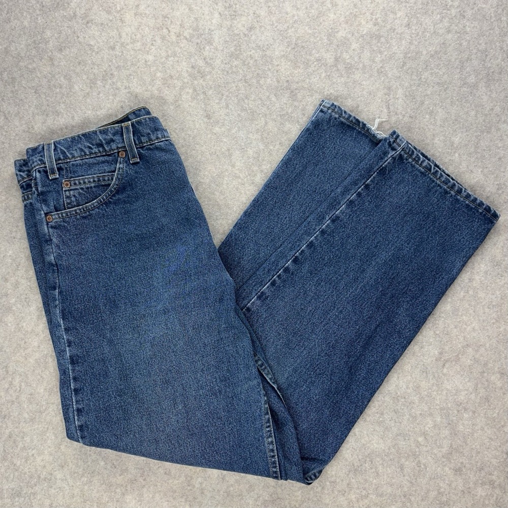 Vintage 90s Levi's 550 Relaxed Fit Orange Tab Medium Wash Men's Jeans Fits 36x31